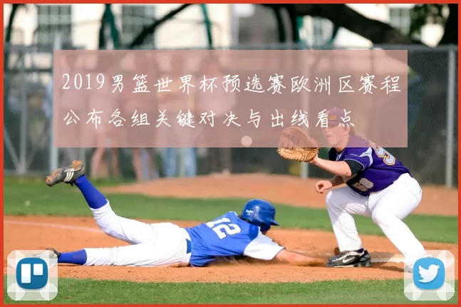 2019男篮世界杯预选赛欧洲区赛程公布各组关键对决与出线看点
